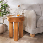 Safavieh Couture Bayard Rattan Round Accent Table, CWK3007 - Natural