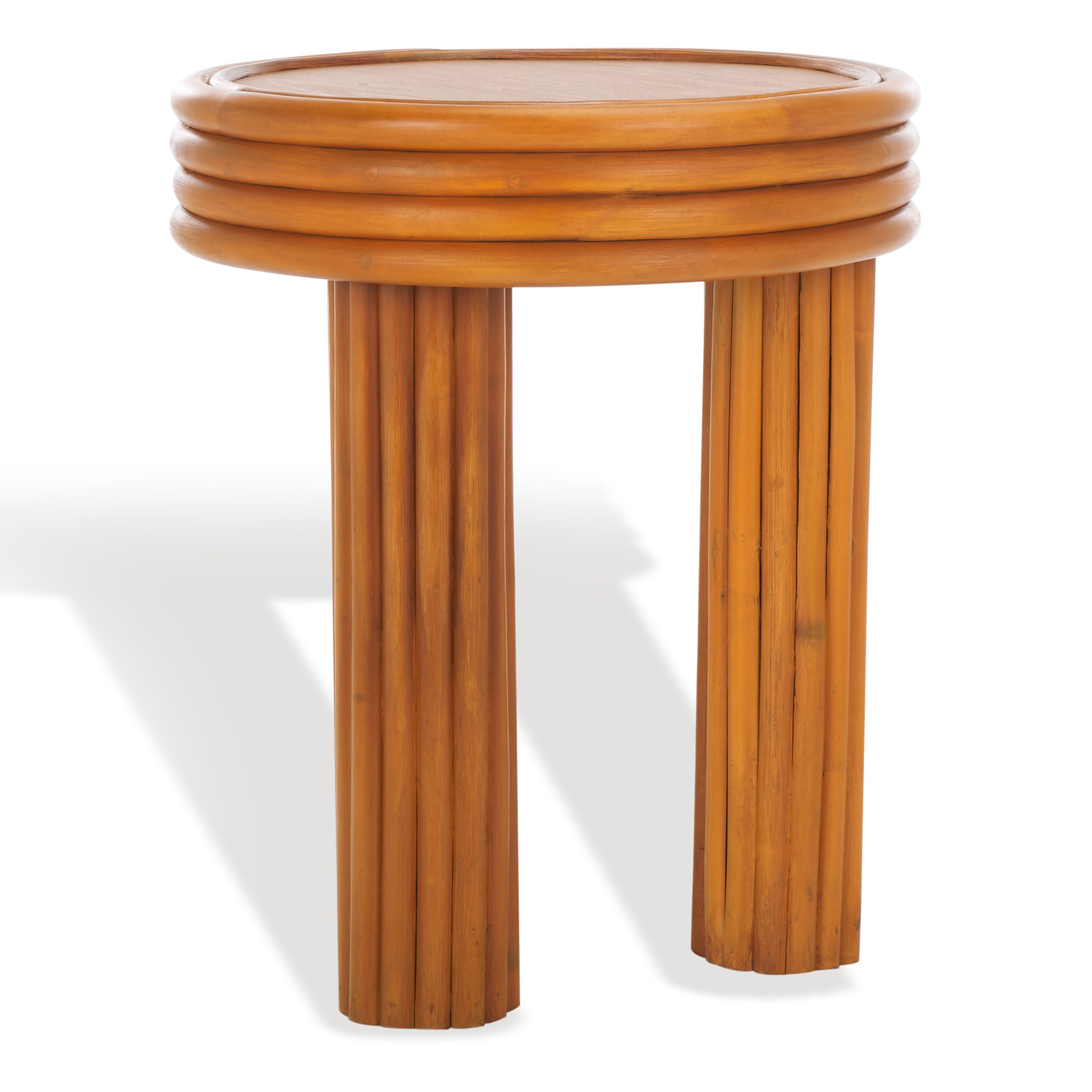 Safavieh Couture Bayard Rattan Round Accent Table, CWK3007 - Natural