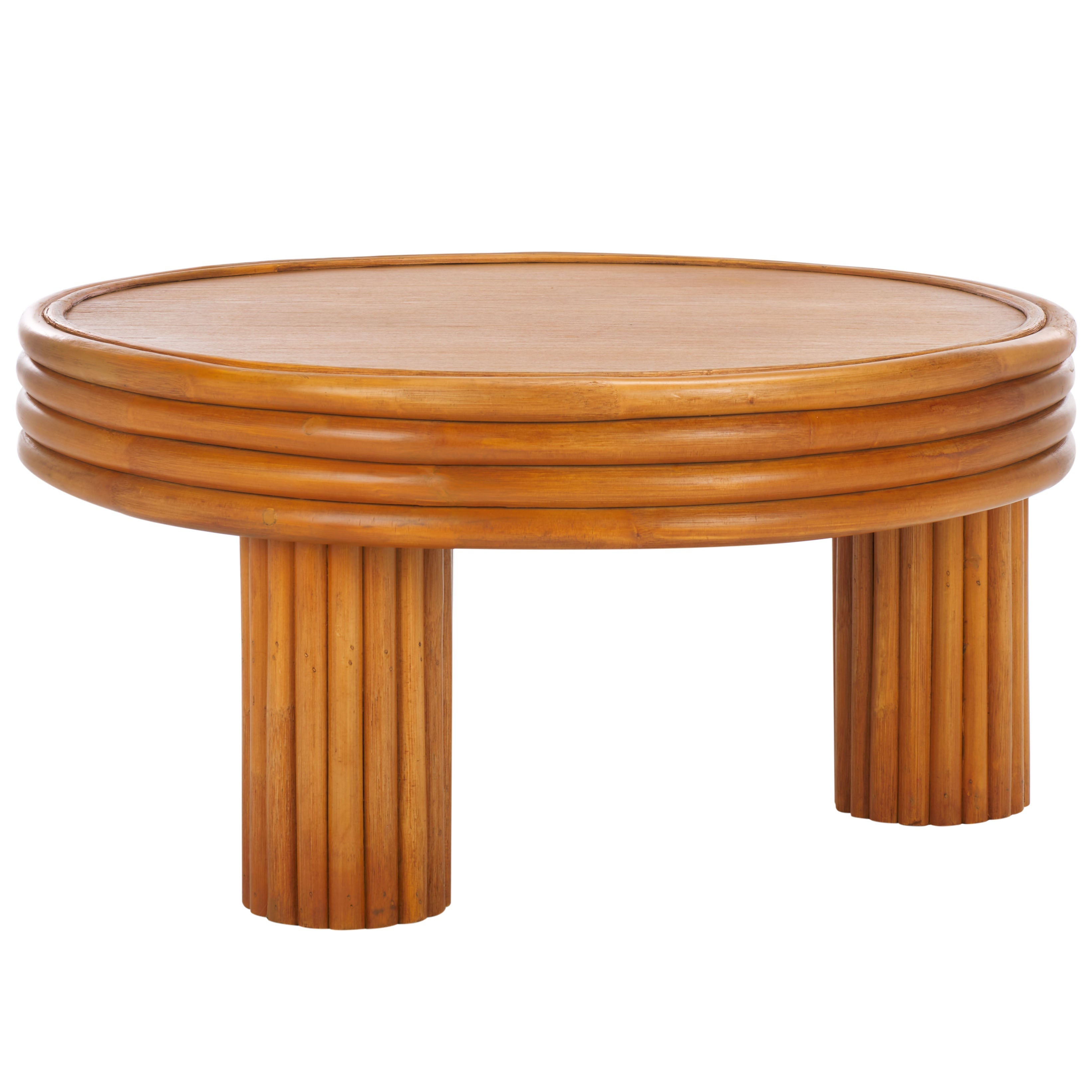 Safavieh Couture Bayard Rattan Round Coffee Table, CWK3008 - Natural