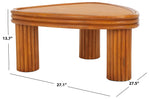 Safavieh Couture Bayard Rattan Triangle Coffee Table, CWK3009 - Natural
