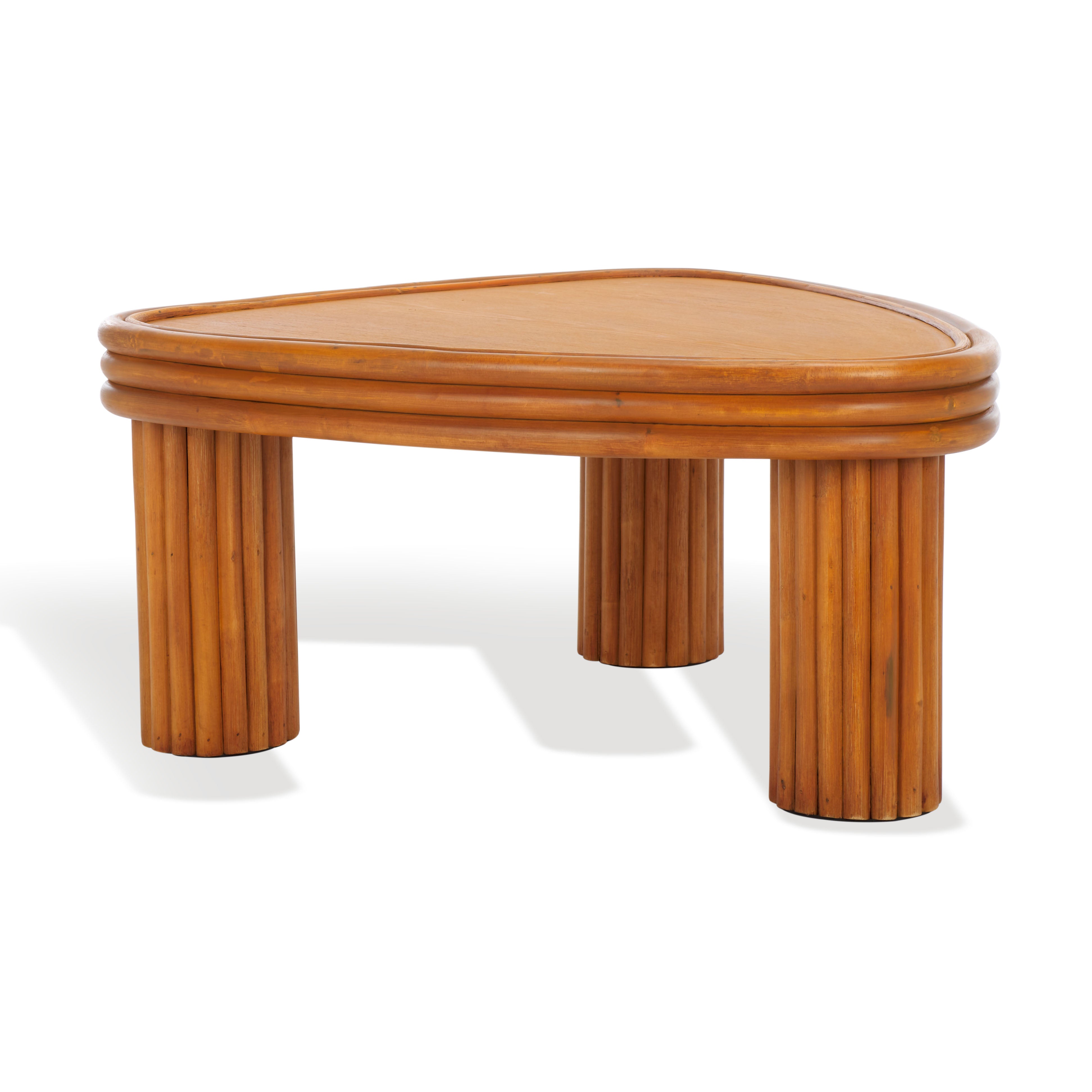 Safavieh Couture Bayard Rattan Triangle Coffee Table, CWK3009 - Natural