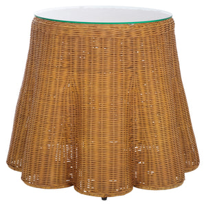 Safavieh Couture Hylda Round Rattan Accent Table, CWK3011