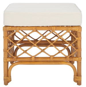 Safavieh Couture Cherilynn Rattan Pole Ottoman, CWK3020