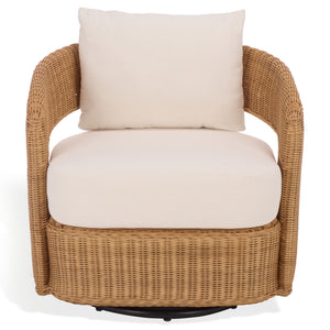 Safavieh Couture Leanna Rattan Swivel Chair, CWK3026