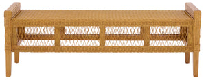 Safavieh Couture Jimmy Rattan Bench, CWK4001