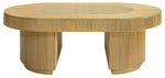 Kenzo Rattan Oval Coffee Table – NATURAL