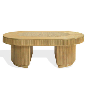 Safavieh Couture Kenzo Rattan Oval Coffee Table, CWK4007