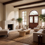 Kenzo Rattan Oval Coffee Table – NATURAL