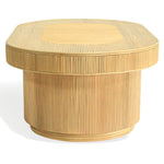 Kenzo Rattan Oval Coffee Table – NATURAL