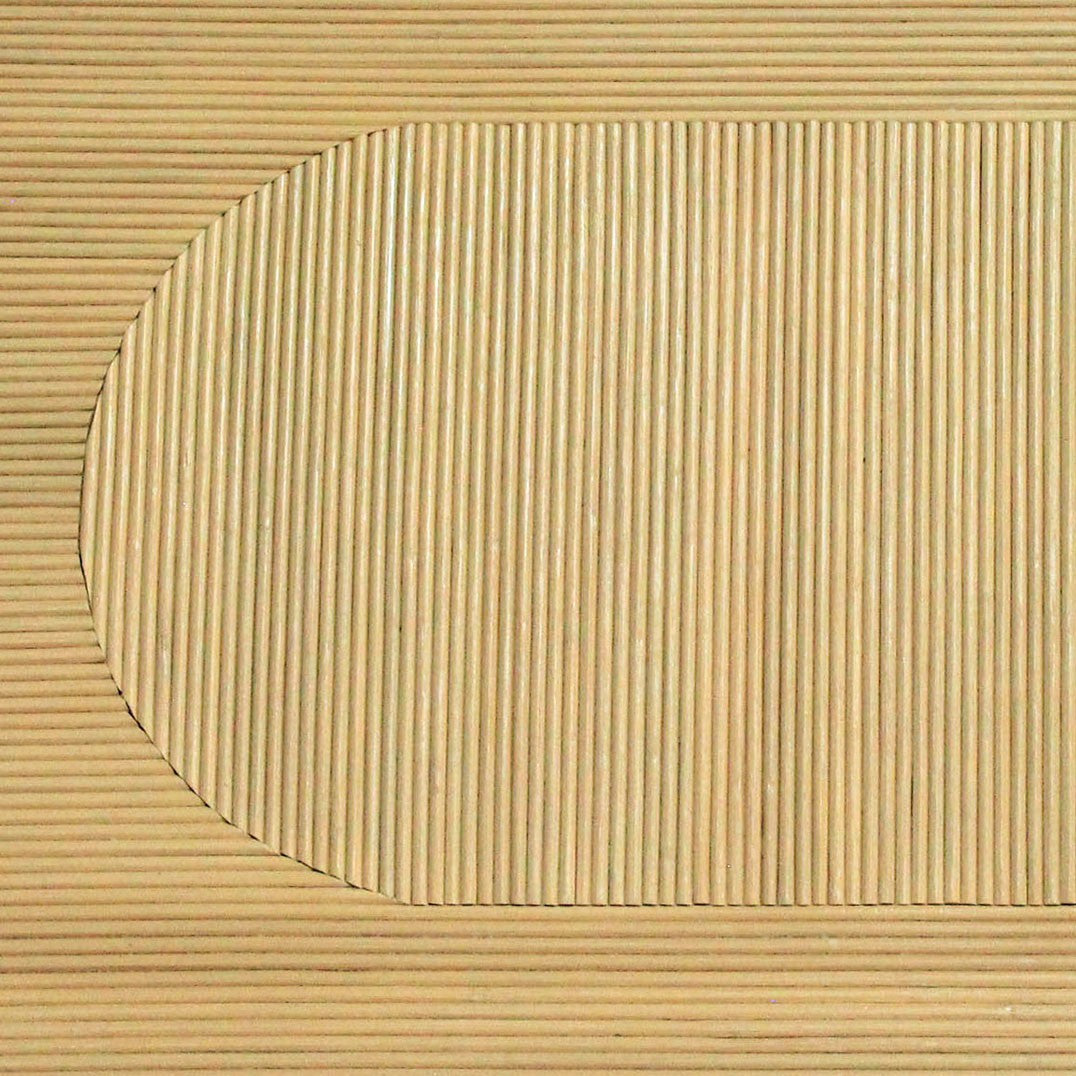 Kenzo Rattan Oval Coffee Table – NATURAL