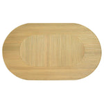 Kenzo Rattan Oval Coffee Table – NATURAL