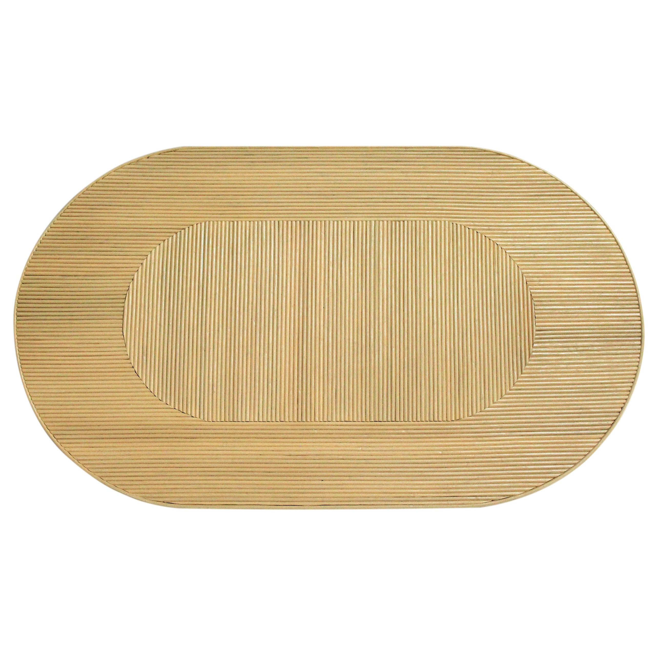 Kenzo Rattan Oval Coffee Table – NATURAL