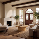 Oswald Rattan Round Coffee Table – NATURAL