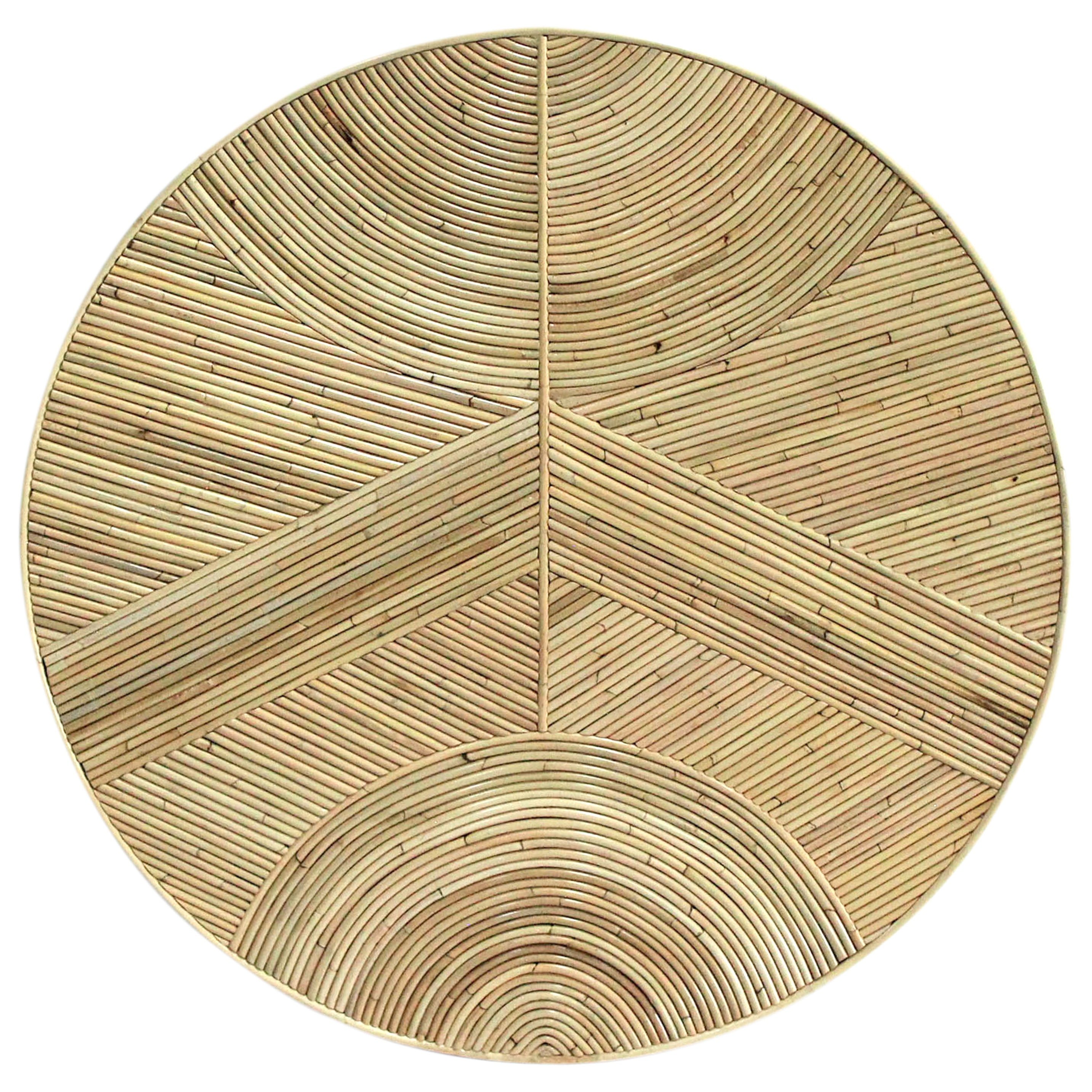 Oswald Rattan Round Coffee Table – NATURAL