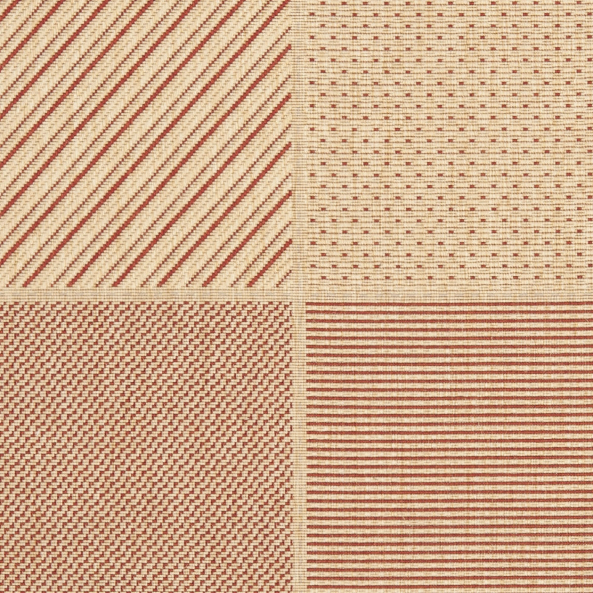 BEIGE / RED