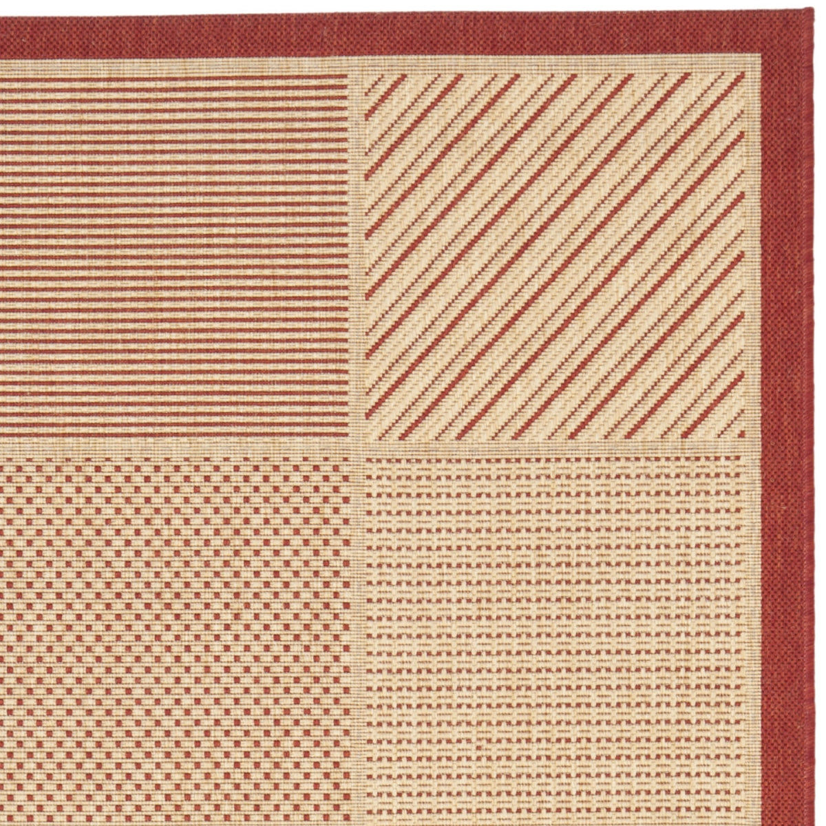 BEIGE / RED