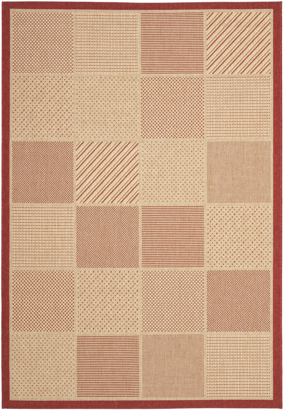 BEIGE / RED