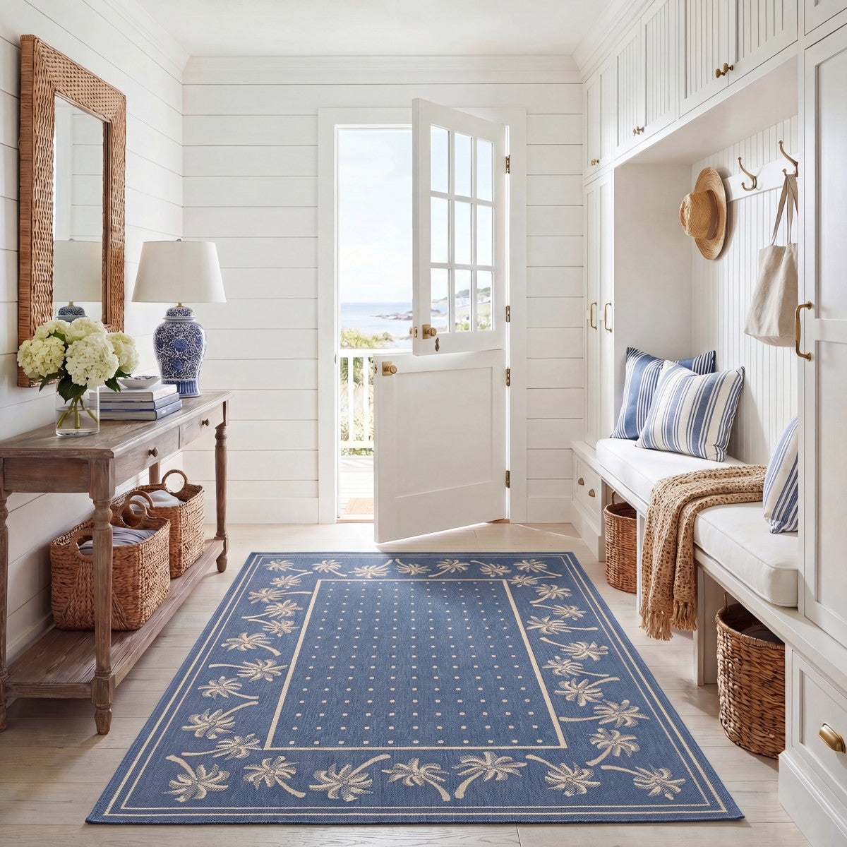 BLUE / IVORY