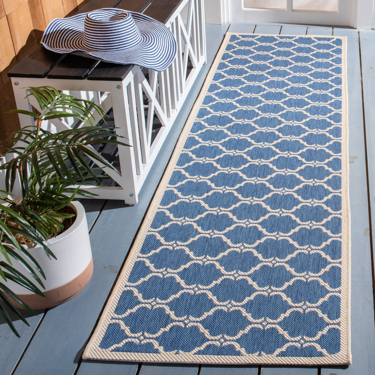 BLUE / BEIGE