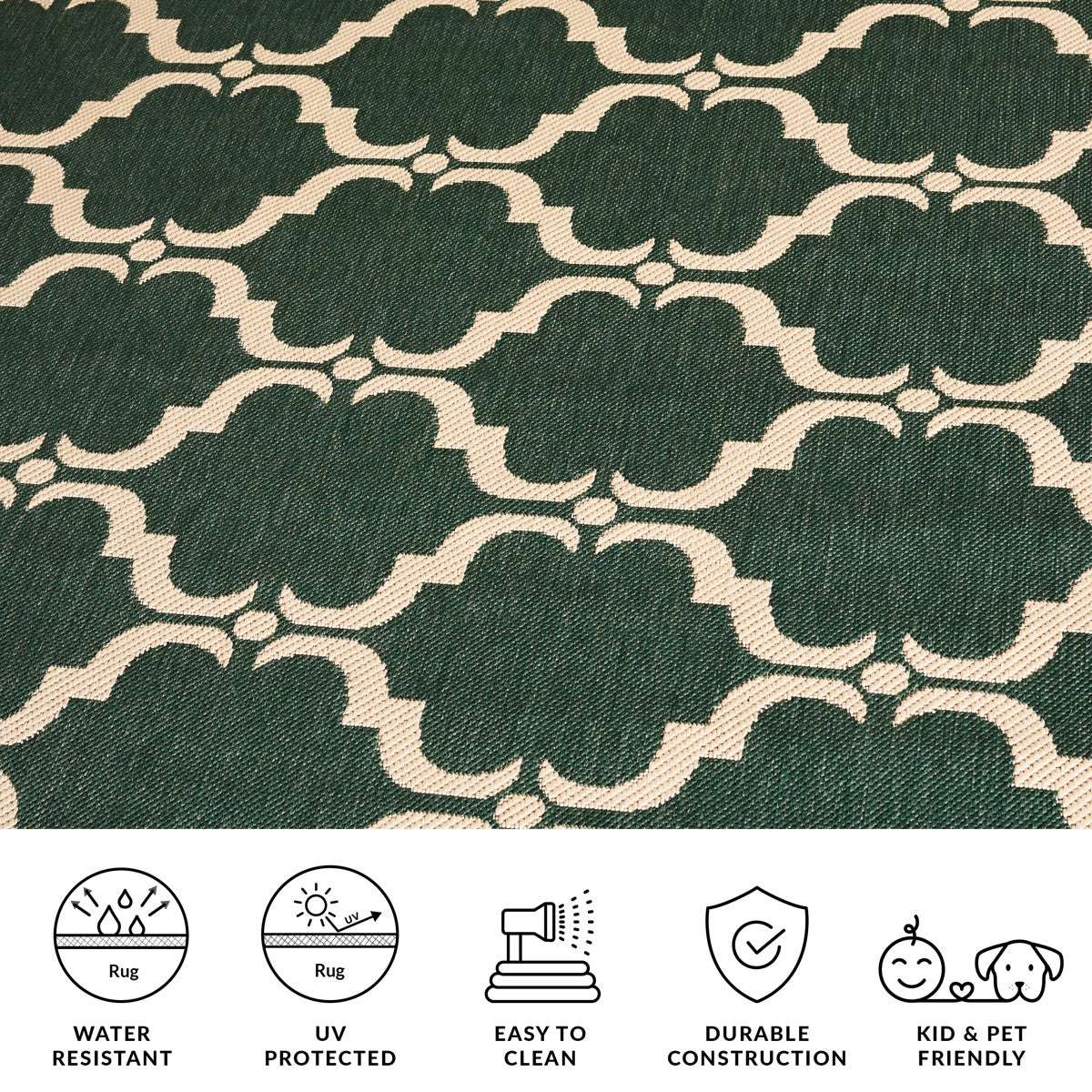 DARK GREEN / BEIGE