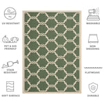 DARK GREEN / BEIGE