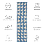 BLUE / BEIGE
