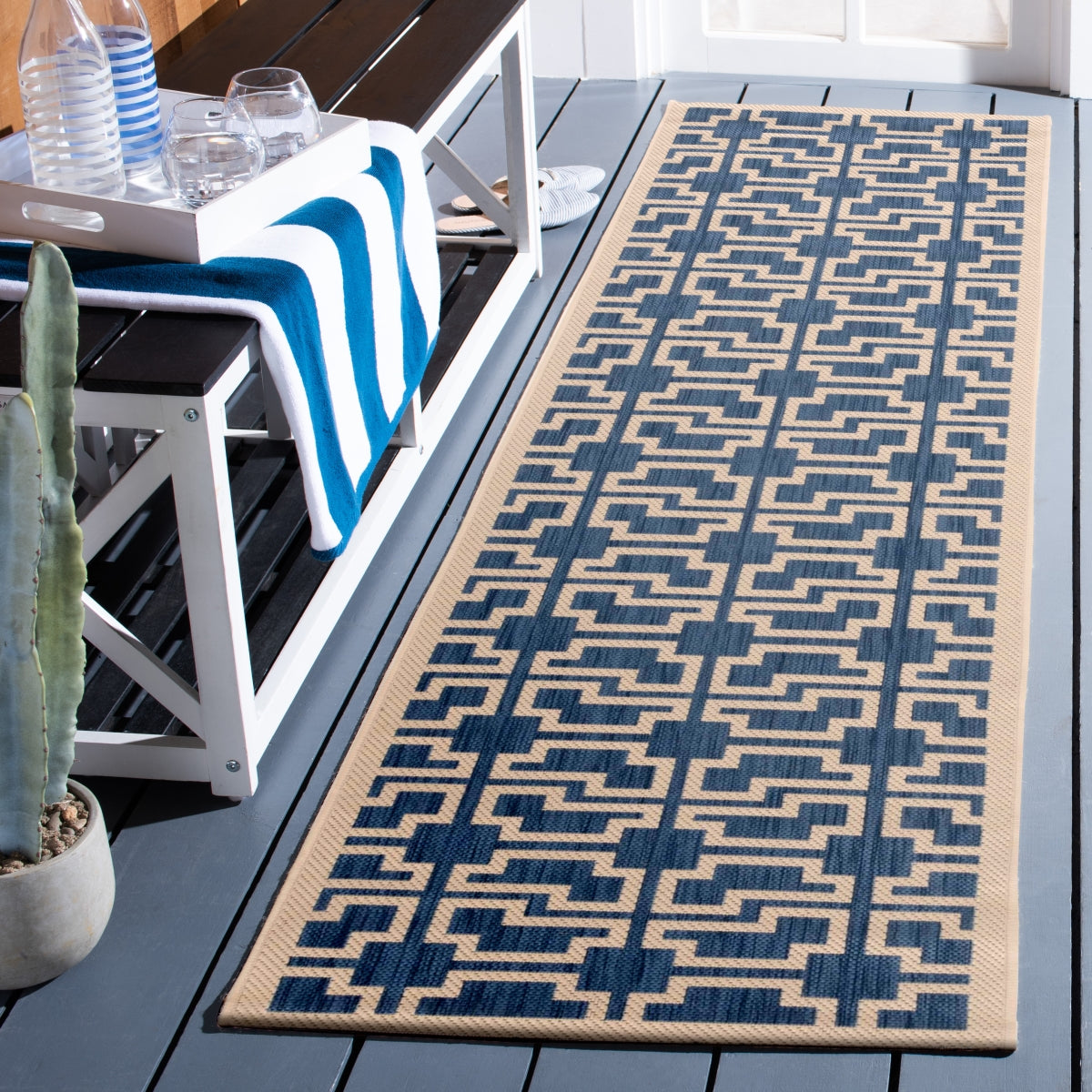 BLUE / BEIGE