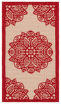 BEIGE / RED