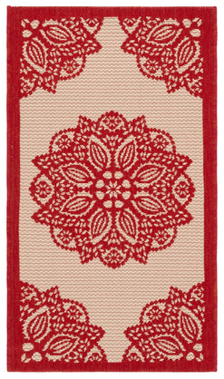 BEIGE / RED
