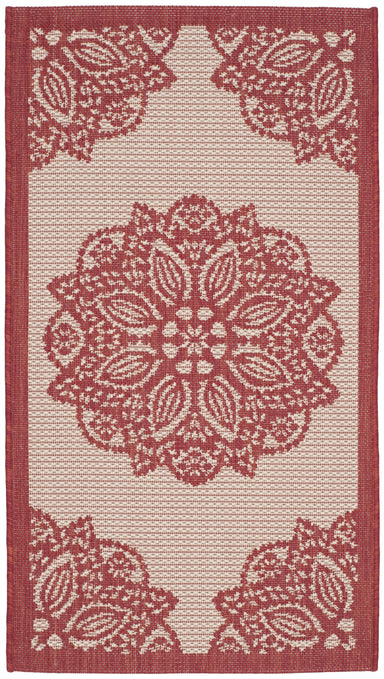 BEIGE / RED