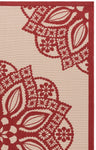 BEIGE / RED