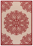 BEIGE / RED