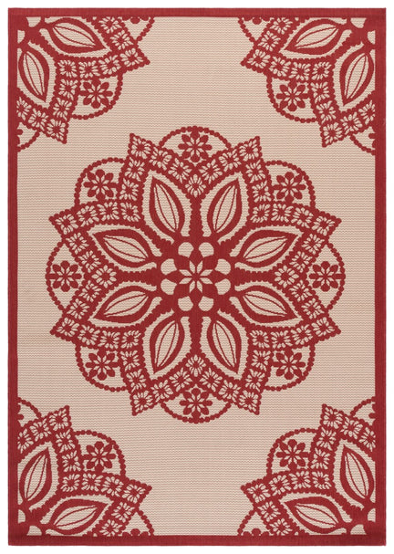 BEIGE / RED