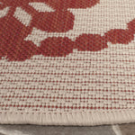 BEIGE / RED