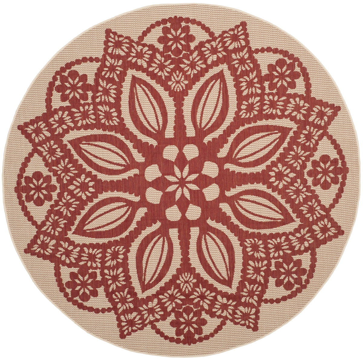 BEIGE / RED
