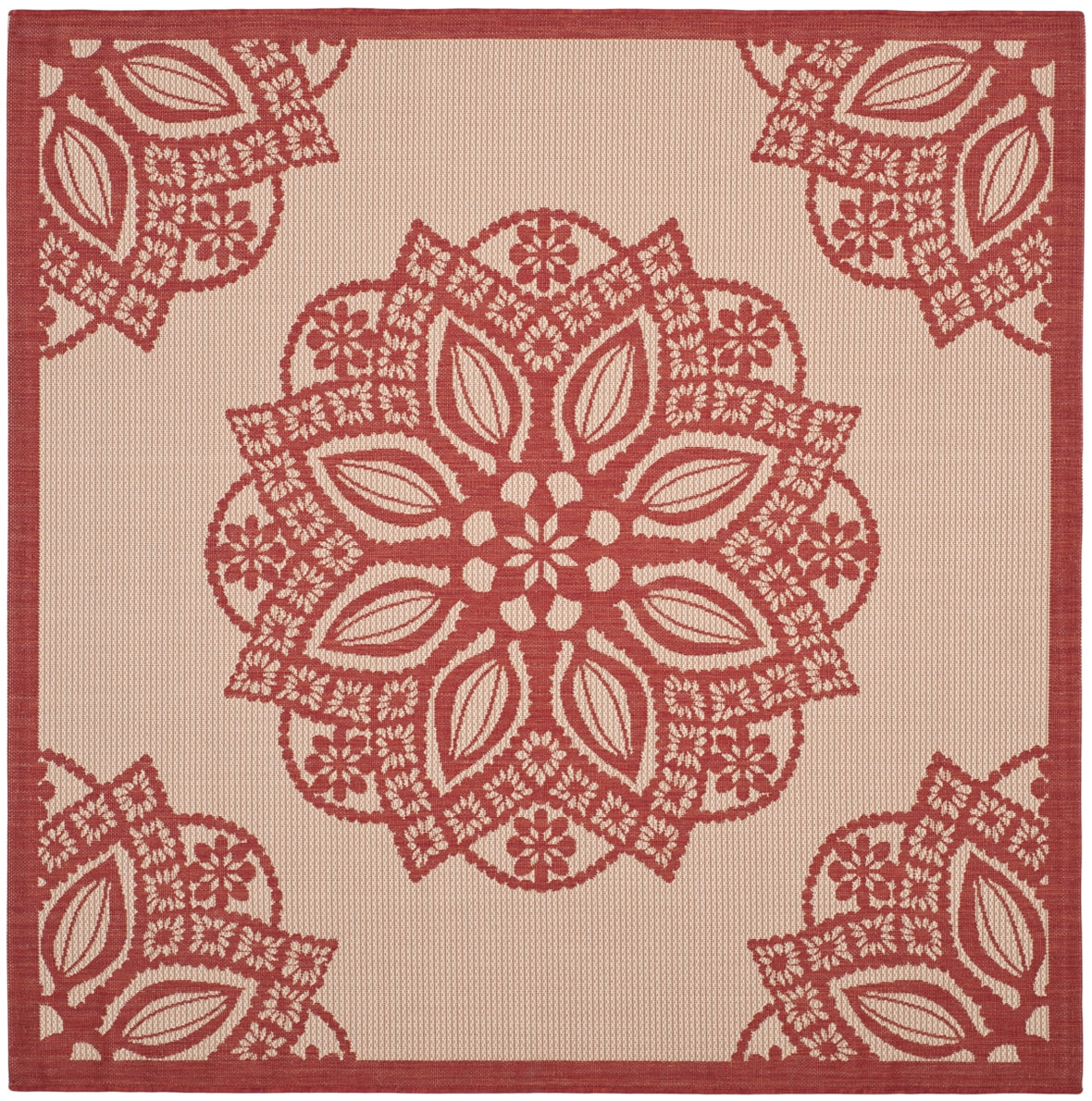 BEIGE / RED