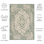 BEIGE / DARK GREEN