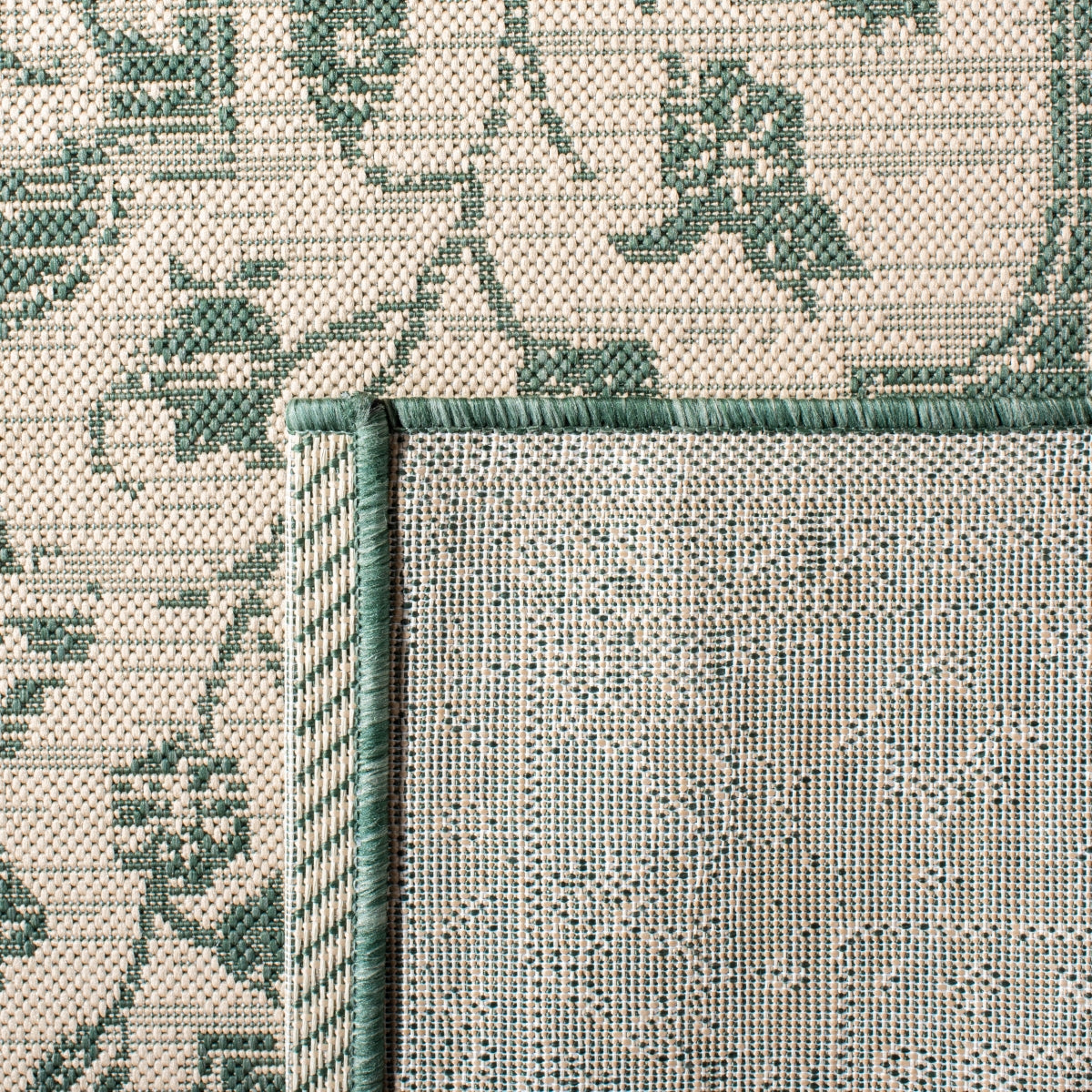 BEIGE / DARK GREEN