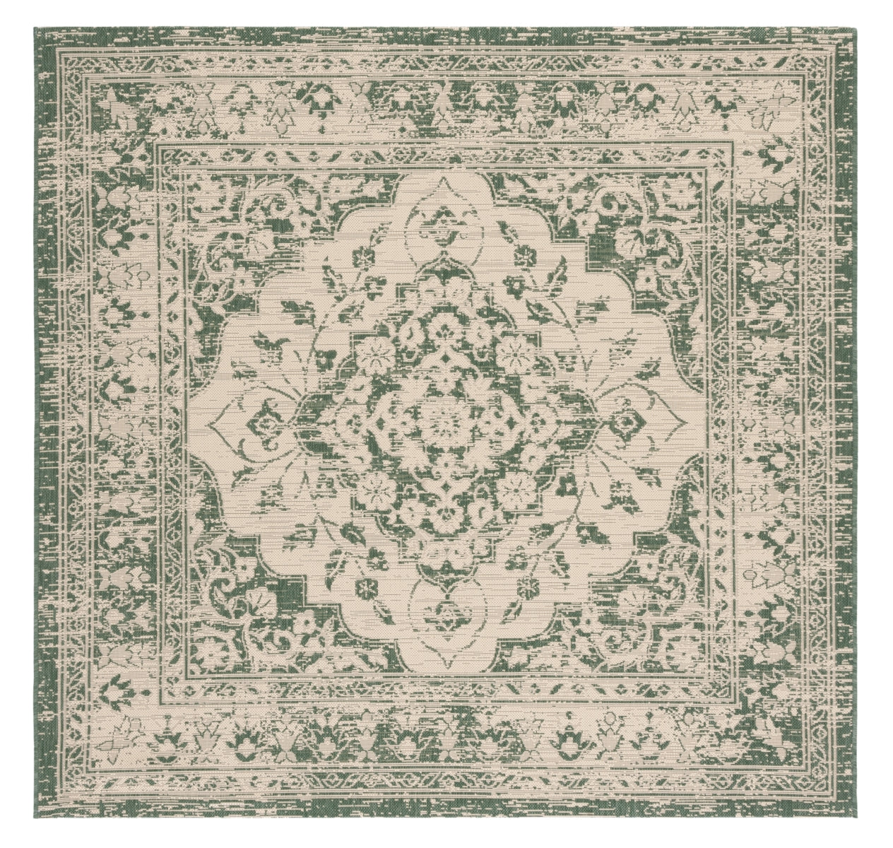 BEIGE / DARK GREEN