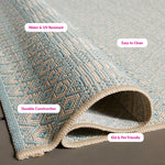 BEIGE / AQUA
