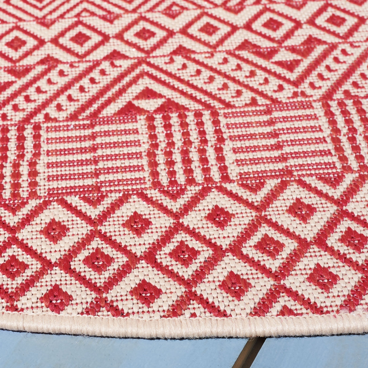BEIGE / RED