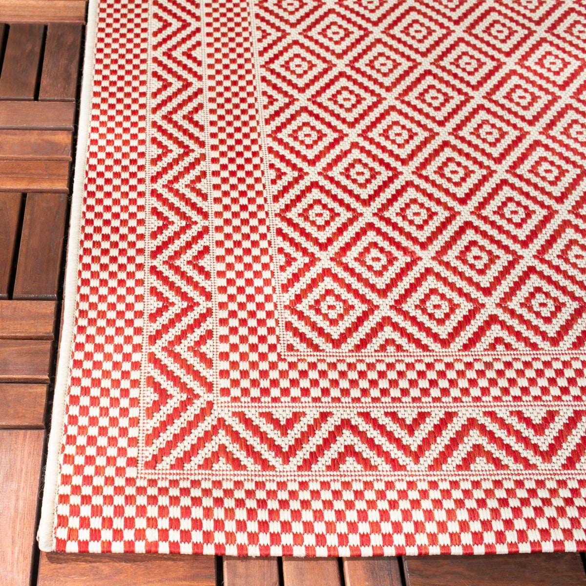 BEIGE / RED