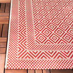 BEIGE / RED