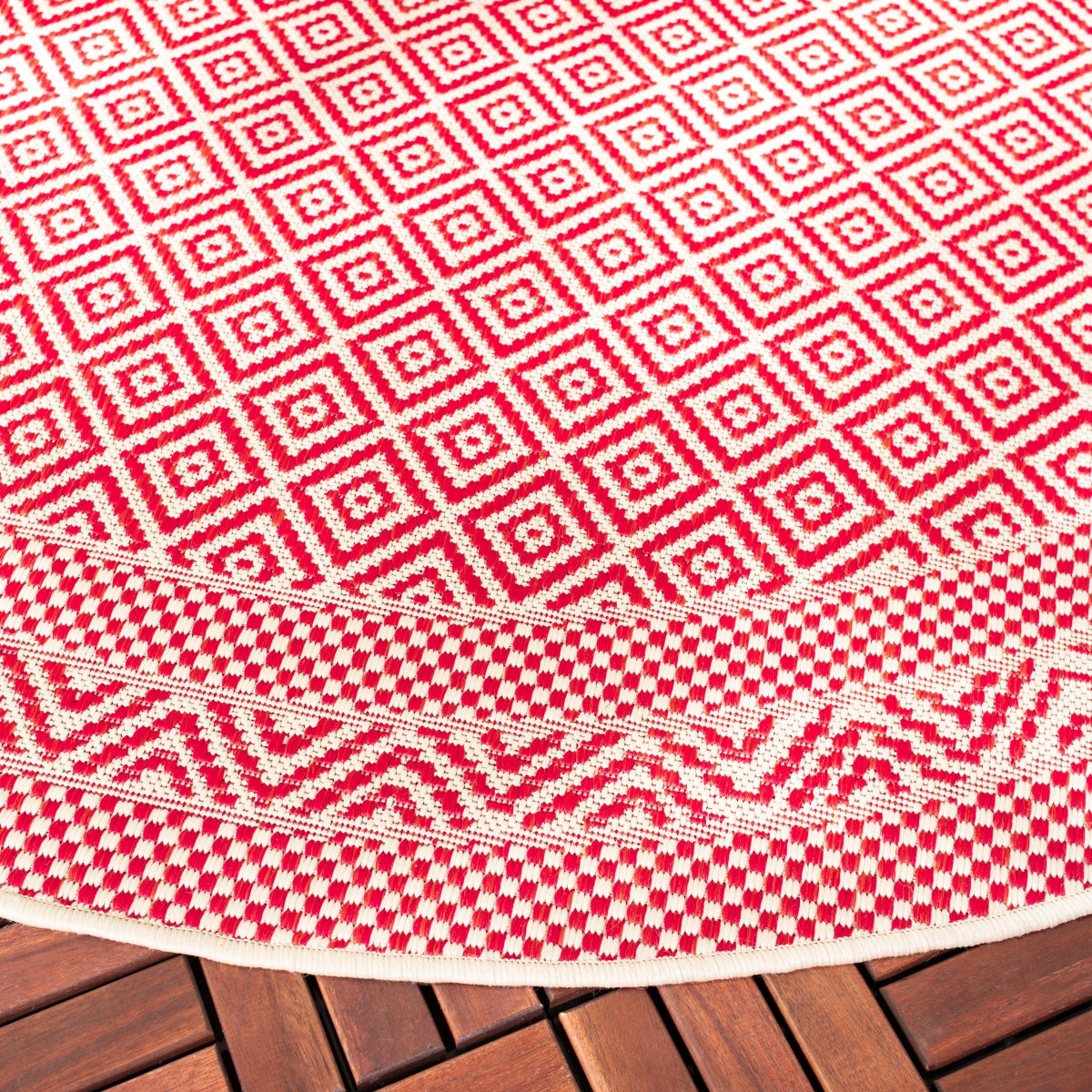 BEIGE / RED