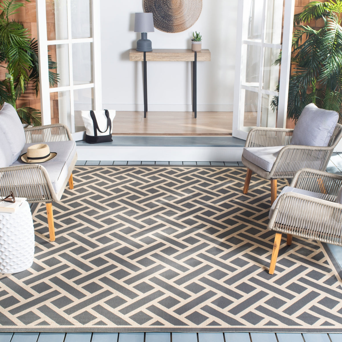 ANTHRACITE / LIGHT BEIGE