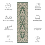 DARK GREEN / BEIGE