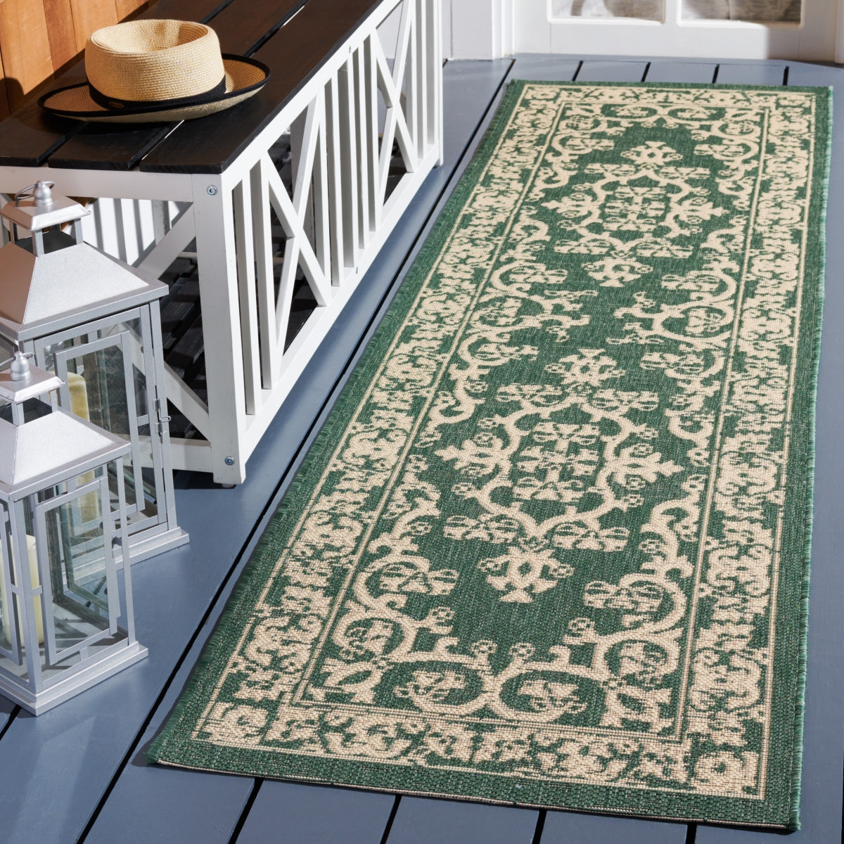 DARK GREEN / BEIGE