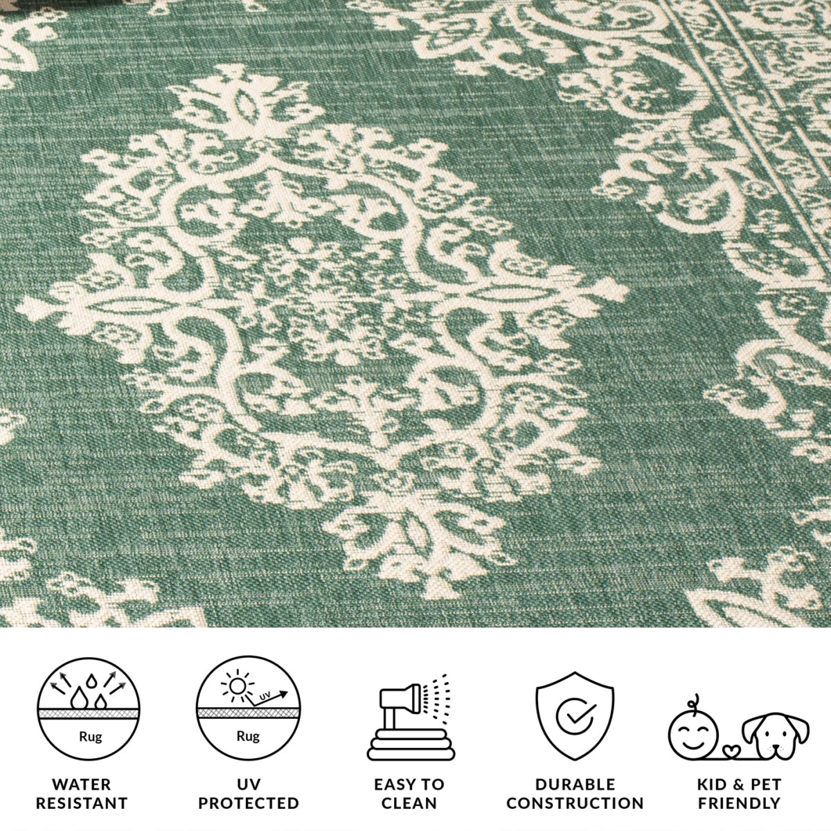 DARK GREEN / BEIGE