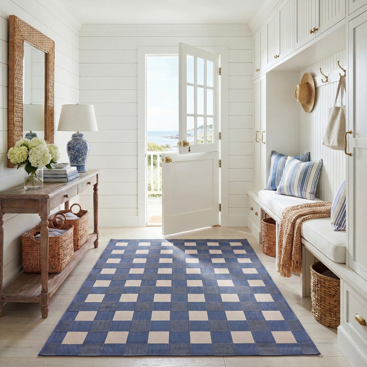 BLUE / BEIGE