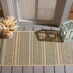 BEIGE / DARK GREEN